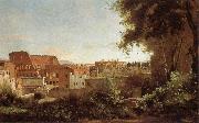 View of the Colosseum from the Farnese Gardens Jean Baptiste Camille  Corot